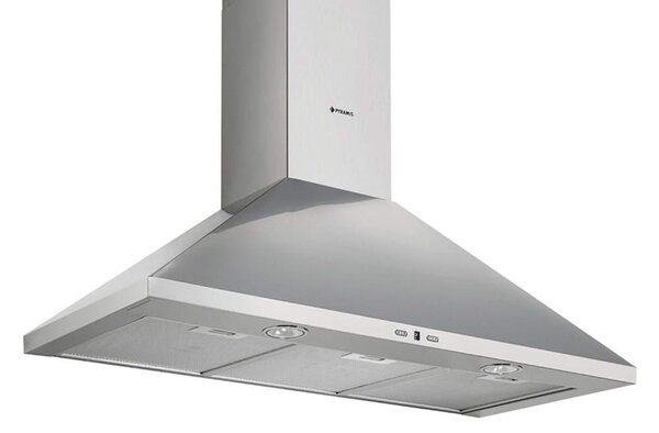 Απορροφητήρας Καμινάδα Τετράγωνη Plus 065037901 90cm Inox Pyramis