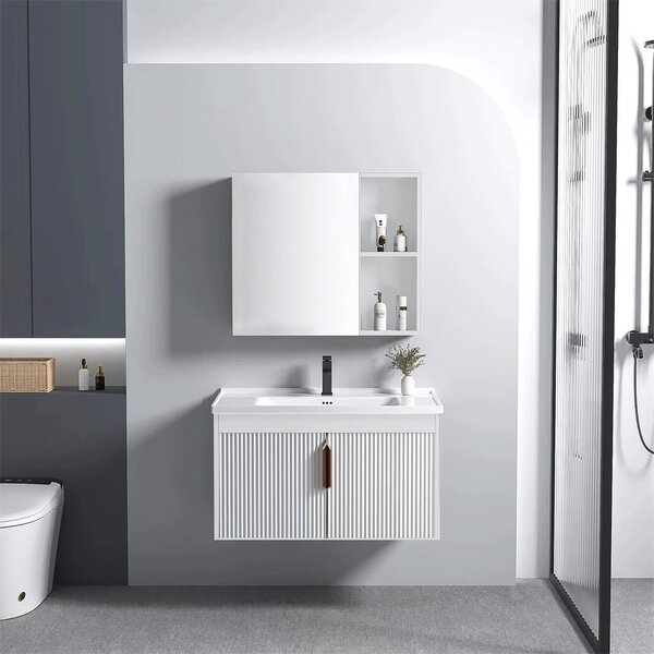 Σετ επίπλων μπάνιου με νιπτήρα Astor 60cm White