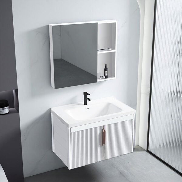 Σετ επίπλων μπάνιου με νιπτήρα Astor 60cm White