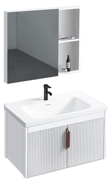 Σετ επίπλων μπάνιου με νιπτήρα Astor 60cm White