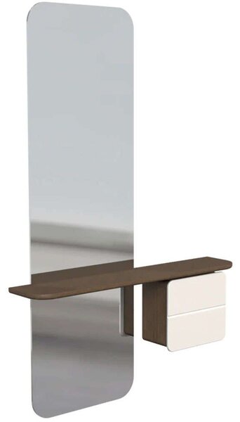 Καθρέπτης Τοίχου One More Look 5820C5620-1 78x15x118cm Dark Oak-White Umage