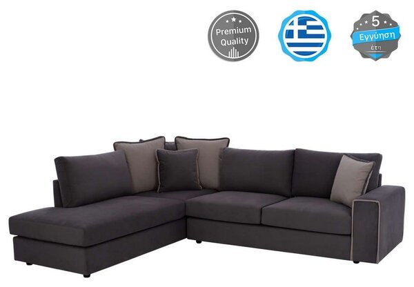 Καναπές Αριστερή Γωνία Home HM3255.01L 270x225x90cm Αλέκιαστο Ύφασμα Grey