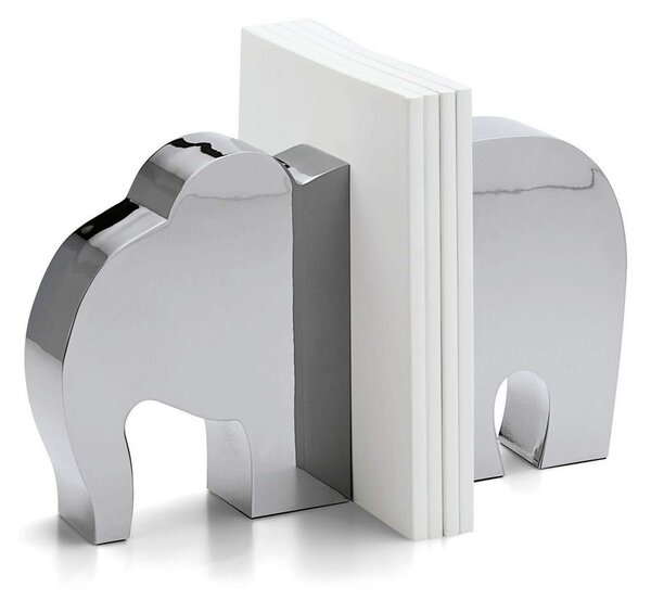 Βιβλιοστάτης Elephant (Σετ 2Τμχ) 254002 20x2,5x12,7cm Inox Philippi