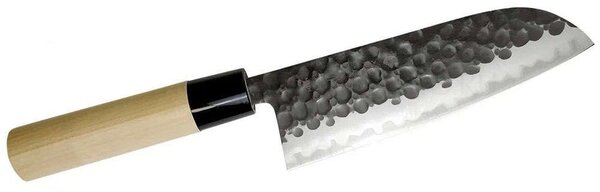 Μαχαίρι Santoku Hammered F-1112 16,5cm Silver-Natural Tojiro