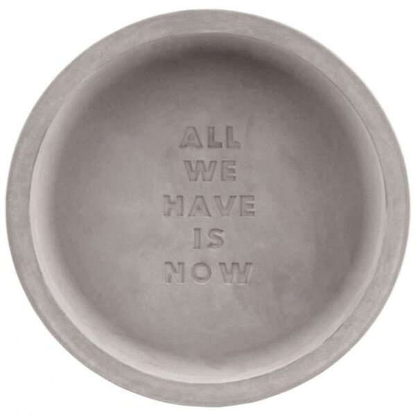 Διακοσμητικό Μπωλ All We Have Is Now RD0016997 Φ20x5cm Grey Raeder