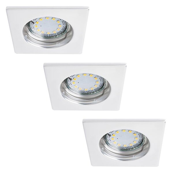 Rabalux 1052 - ΣΕΤ 3x Κρεμαστό φωτιστικό οροφής LED LITE 1xGU10-LED/3W/230V IP44