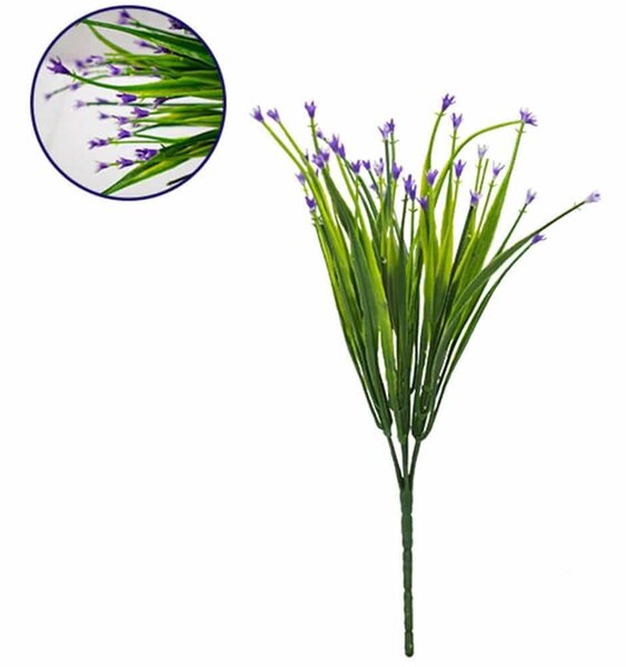 Τεχνητό Λουλούδι - Κλαδί Aphyllanthes 09079 17x30cm Green-Purple Globostar