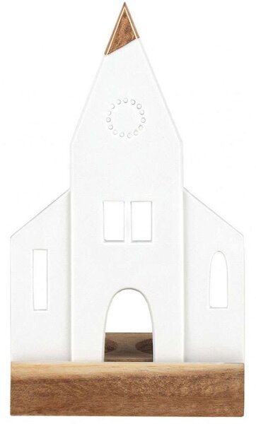 Κηροπήγιο Για Ρεσώ Church RD0090327 10,5x6,5x19cm White-Gold Raeder