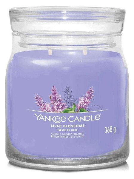 Αρωματικό Κερί Signature Lilac Blossoms Medium 1629997E 9,3x11,4cm Lilac Yankee Candle