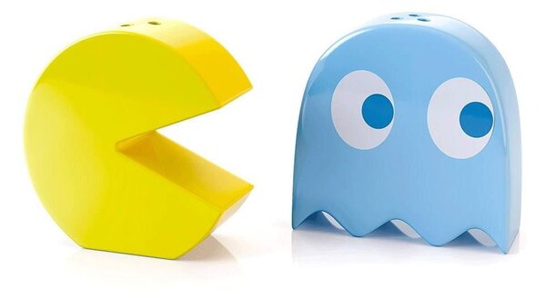 Αλατοπίπερο Pac-Man (Σετ 2Τμχ) 26537 6,5x2,5x6,5cm Yellow-Light Blue Balvi