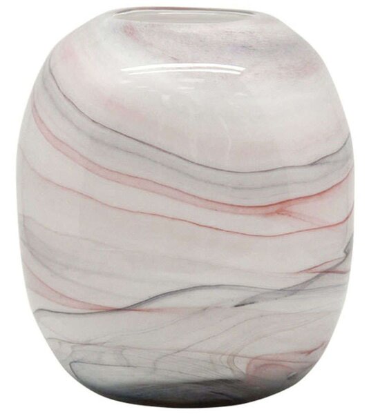 Βάζο Φυσητό Marble Effect 15-00-23927 20x13,5x21cm Multi Marhome