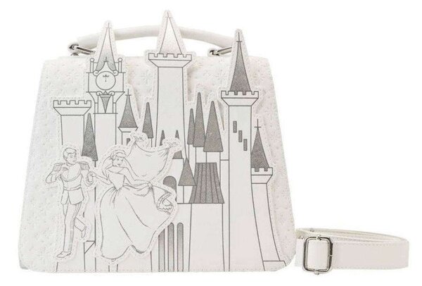 Τσαντάκι Χιαστί Disney: Cinderella - Happily Ever After WDTB2794 25,4x19x7,6cm White-Silver Loungefly