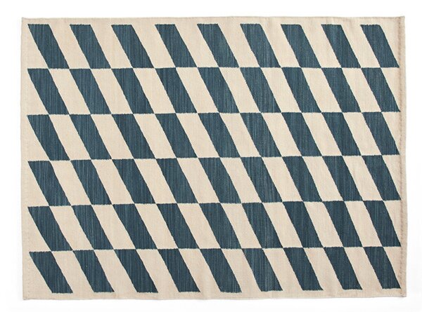 HAY - Shift Kelim Rug 140x200 Μπλε Hay