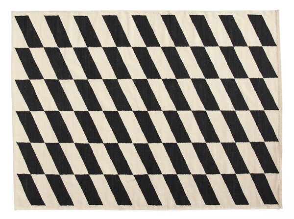 HAY - Shift Kelim Rug 170x240 Μαύρο Hay