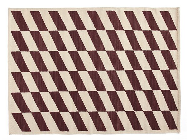 HAY - Shift Kelim Rug 140x200 Burgundy Hay