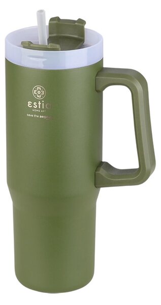 ESTIA ΘΕΡΜΟΣ STRAW TUMBLER XL SAVE THE AEGEAN 900ml FOREST SPIRIT