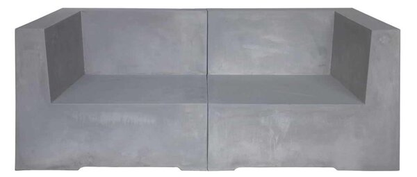 Καναπές 2θέσιος CONCRETE Cement Grey