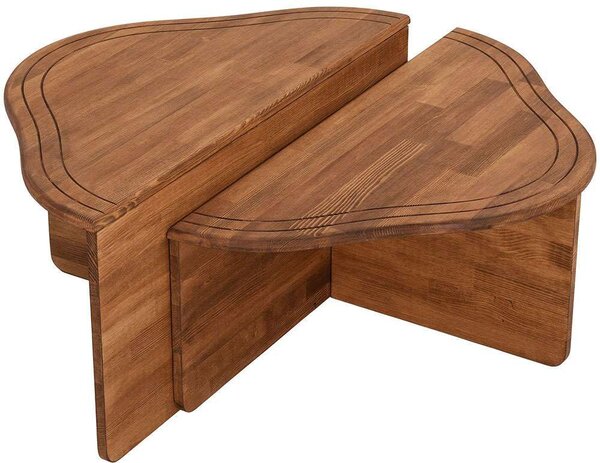 Τραπέζι Σαλονιού Altopiano 552NOS2254 90x45x40cm Light Walnut