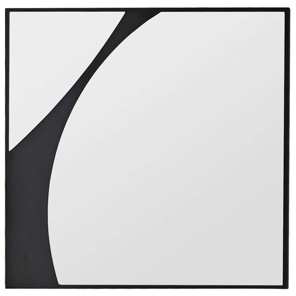 Καθρέπτης Τοίχου Abstract 552NOS2461 70x70cm Black Aberto Design