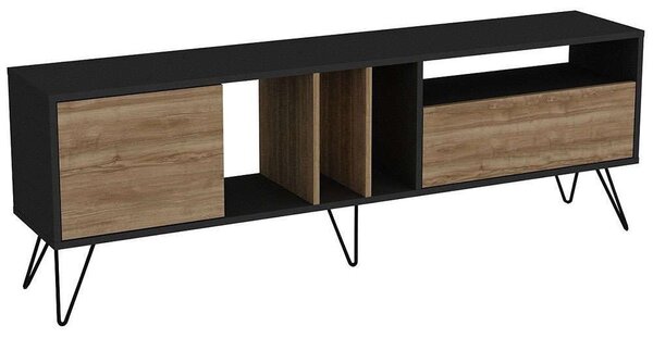 Έπιπλο Τηλεόρασης Mistico 875ZNA3058 180x35,5x58,7cm Walnut-Black