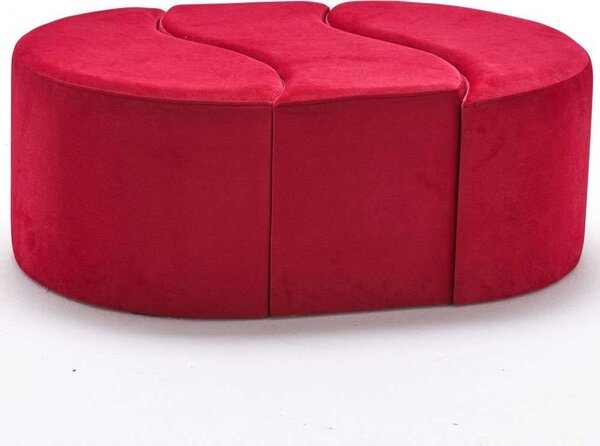 Σκαμπό Alya 825BLC1614 120x80x40cm Red