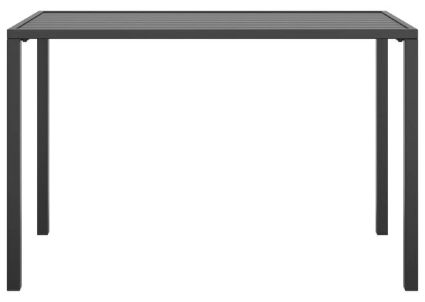 Τραπεζαρία Κήπου Ανθρακί 110 x 54 x 70 εκ. Ατσάλινη - Ανθρακί