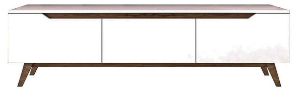 Έπιπλο Τηλεόρασης 893RAN3105 180x35x48,6cm White-Walnut