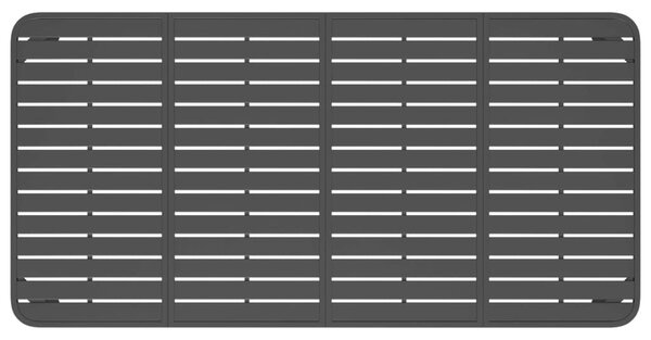 Τραπέζι Κήπου Ανθρακί 200x100x71 εκ. Ατσάλινο - Ανθρακί