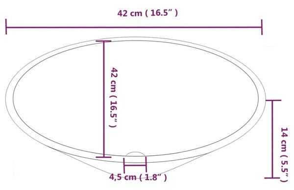 Νιπτήρες 2 Τεμ. Λευκοί 42 x 42 x 14 εκ. Κεραμικοί - Λευκό