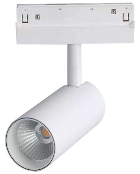 Σποτ Μαγνητικής Ράγας HUBE730W Φ5x9cm Led 550lm 7W 3000K White Aca