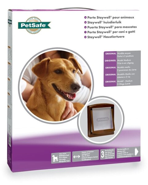 PetSafe Πόρτα Κατοικίδιου 2 Κατευθύνσεων 755 Μεσαία Καφέ 26,7x22,8 εκ. - Καφέ