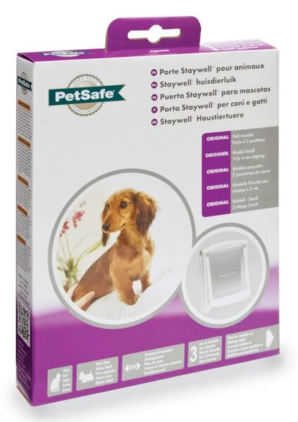 PetSafe Πόρτα Κατοικίδιου 2 Κατευθύνσεων 715 Μικρή Λευκή 17,8x15,2 εκ. - Λευκό