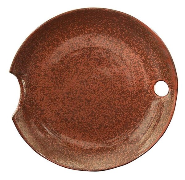 Πιατέλα Διακοσμητική Κεραμική Rond D38xH5cm Terracotta