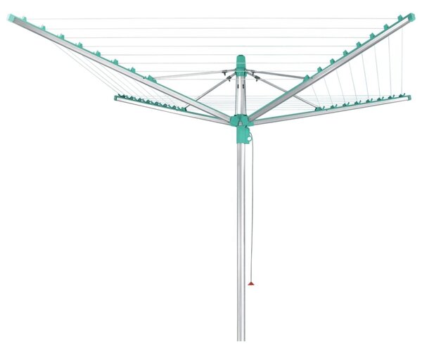 Leifheit Απλώστρα Κήπου Περιστρεφόμενη Linomatic 400 - Ασήμι