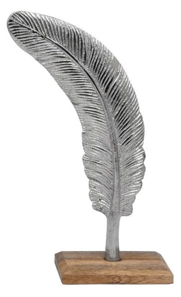 Διακοσμητικό Αντικείμενο Leaf 934-123-010 10x6,5x33,5cm Nickel-Brown