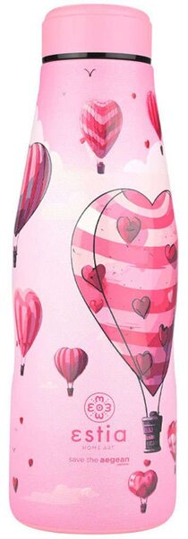 Ισοθερμικό Μπουκάλι Save The Aegean Love Ascend 01-22266 500ml Pink Estia