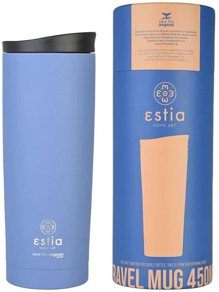 Ποτήρι - Θερμός Save The Aegean 01-20323 500ml Denim Blue Estia