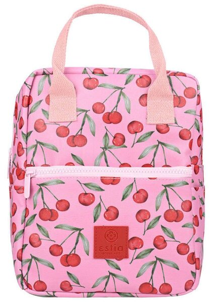 Ισοθερμική Τσάντα Save The Aegean Cherry Rose 01-22617 20x14x27cm 7lt Multi Estia