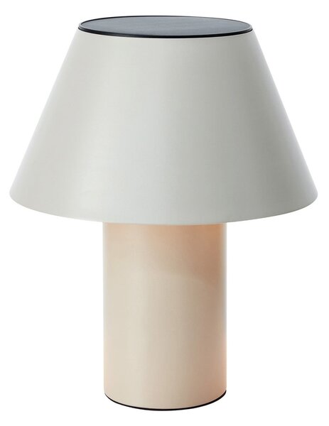 Markslöjd LED ηλιακή επιτραπέζια λάμπα Vivo, γκρι, IP44, ύψος 30 cm, dim., ρυθμιζόμενος, Γκρι, Μέταλλο, Σκανδιναβικό