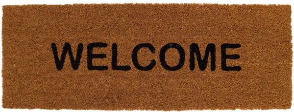 Πατάκι Εισόδου Welcome 100019 28x1,5x78cm Brown-Black