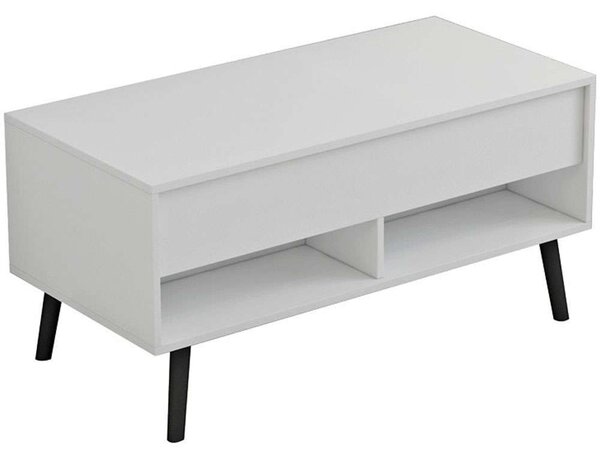 Τραπέζι Σαλονιού Skyfi 230-000022 100x60x45cm White-Black