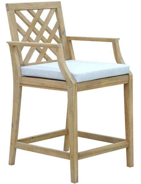 Σκαμπό Μπαρ Amalfi 228-000040 59x63,5x104,9cm Natural-Beige