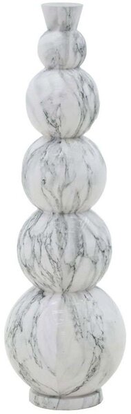 Βάζο Lopel 287-000016 Φ26x87cm Marble Effect White Inart