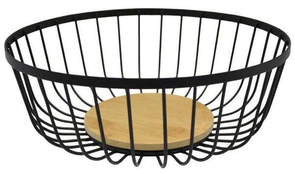 Φρουτιέρα 834518 25x25x8cm Natural-Black Ankor