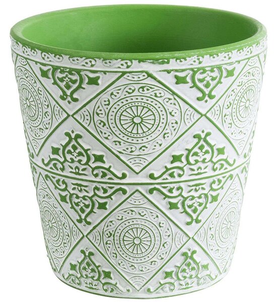 Κασπώ Aswan 20515 Φ14x13cm Green-White GloboStar