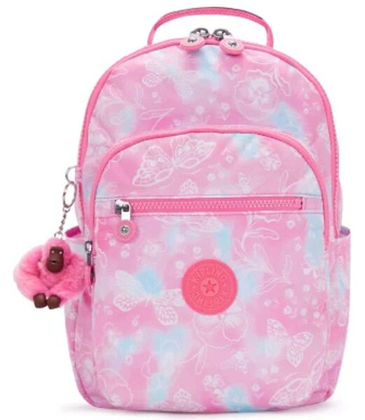 Σακίδιο Πλάτης Παιδικό Seoul S Garden Clouds I5357-2PE 35x25,5x16cm 14lt Multi-Pink Kipling