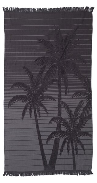 Πετσέτα Θαλάσσης - Παρεό (90x170) Anna Riska Miami Dark Grey