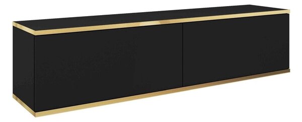 Έπιπλο Τηλεόρασης Κρεμαστό Oro P_ORO_STVc 135x30x32cm Anthracite-Gold