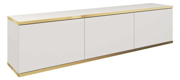 Έπιπλο Τηλεόρασης Κρεμαστό Oro P_ORO_BTVb 175x30x32cm White-Gold