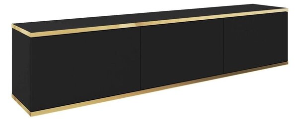 Έπιπλο Τηλεόρασης Κρεμαστό Oro P_ORO_BTVc 175x30x32cm Anthracite-Gold